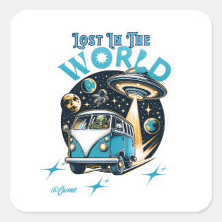 Adesivo Quadrado Perde-se com este belo trabalho