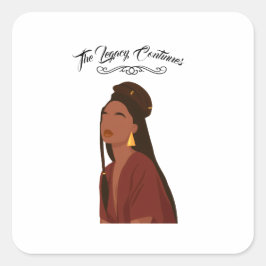 Adesivo Quadrado Perfect for Black History Month 2026 celebration