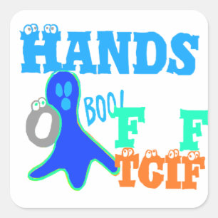 Adesivo Quadrado Perfeito Boo! TGIF Obrigado Deus é a sexta-feira H