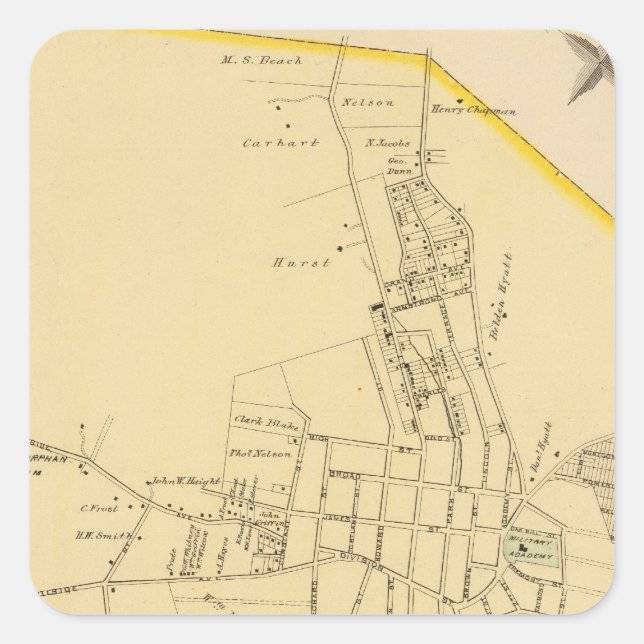 Adesivo Quadrado Perícia, NY (Frente)