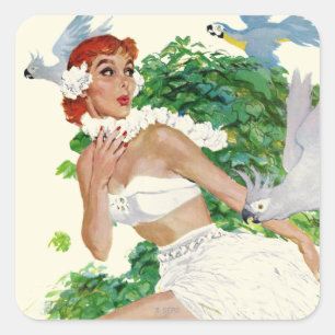 Adesivo Quadrado Período das ilhas