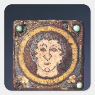 Adesivo Quadrado Perónio com a cara de um homem novo