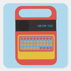 Adesivo Quadrado Personalização de brinquedos eletrônicos para pale