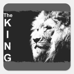 Adesivo Quadrado Personalizado Adicionar seu texto moderno preto e 