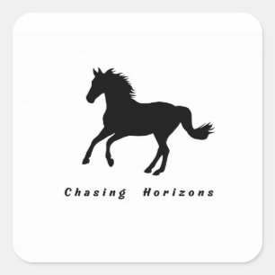 Adesivo Quadrado Personalizado Chasing Horizons