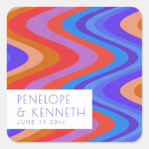 Personalizado De Casamento Roxo Azul-Brilhante