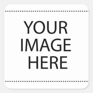 Adesivo Quadrado Personalizado Personalizado Sua Própria Foto e Te