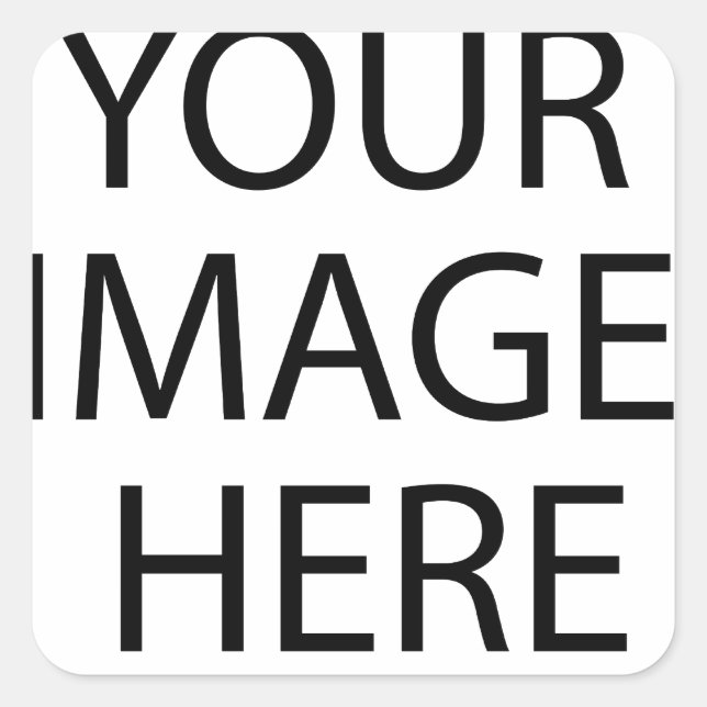 Adesivo Quadrado Personalizado Personalizado Sua Própria Fotografia (Frente)