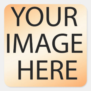 Adesivo Quadrado Personalizado Personalizado Sua Própria Fotografia