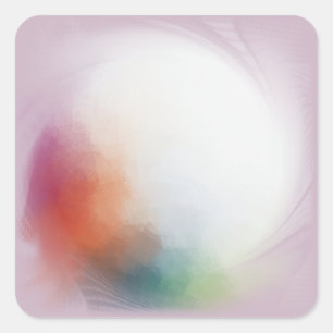 Adesivo Quadrado Personalizado Rosa Vermelho Amarelo Laranja Azul V