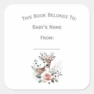 Adesivo Quadrado Personalizar a Placa do Livro de Cervejas Florais