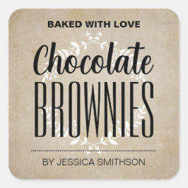 Adesivo Quadrado Personalizar rótulo Homemade HM001_08sqv3