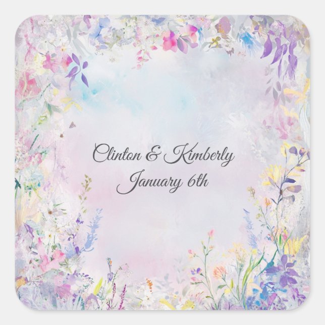 Adesivo Quadrado Personalizável Amara (Frente)