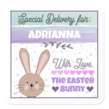 Personalized Stickers from Easter Bunny With Love