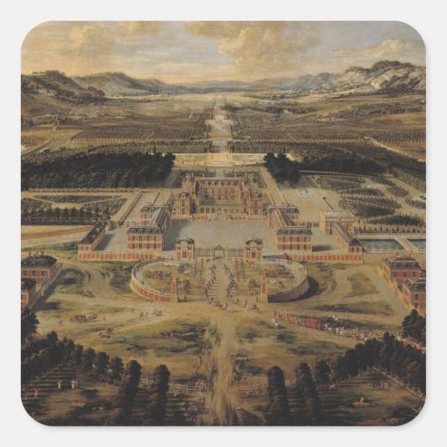 Adesivo Quadrado Perspectiva do Chateau (Frente)