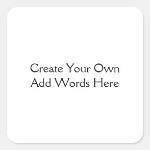 Adesivo Quadrado Pessoal ou negócio criar seu próprio quadrado de