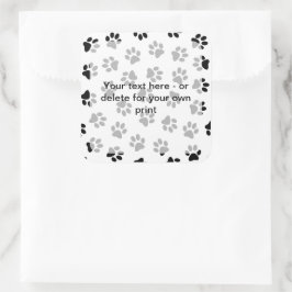 Adesivo Quadrado Pestores, Patas Cachorros, Patas De Gato, Patas Ne