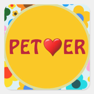 Adesivo Quadrado Pet Lover Sticker