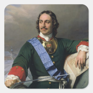 Adesivo Quadrado Peter mim o grande 1838