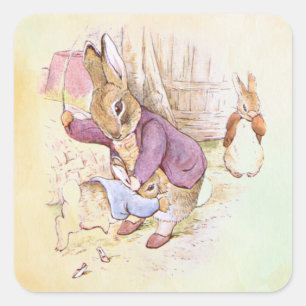 Adesivo Quadrado Peter Rabbit (pai)