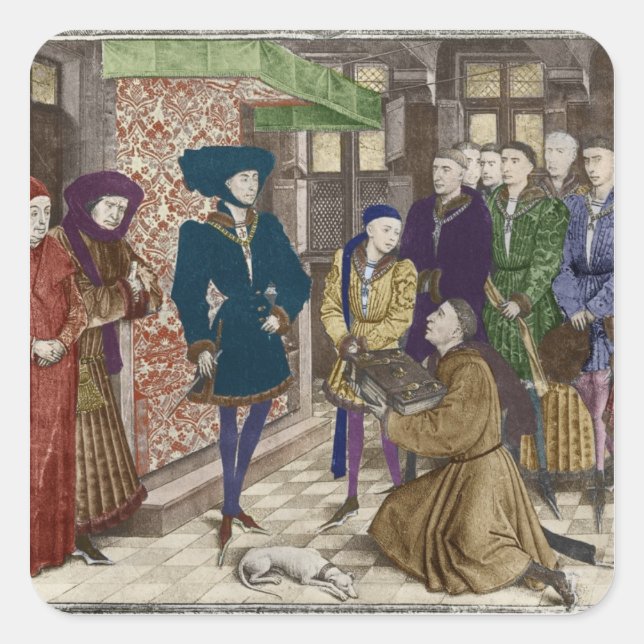 Adesivo Quadrado Philip o bom, duque de Borgonha (Frente)