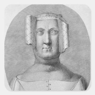 Adesivo Quadrado Philippa de Hainault