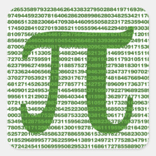 Adesivo Quadrado Pi Dia 3.14