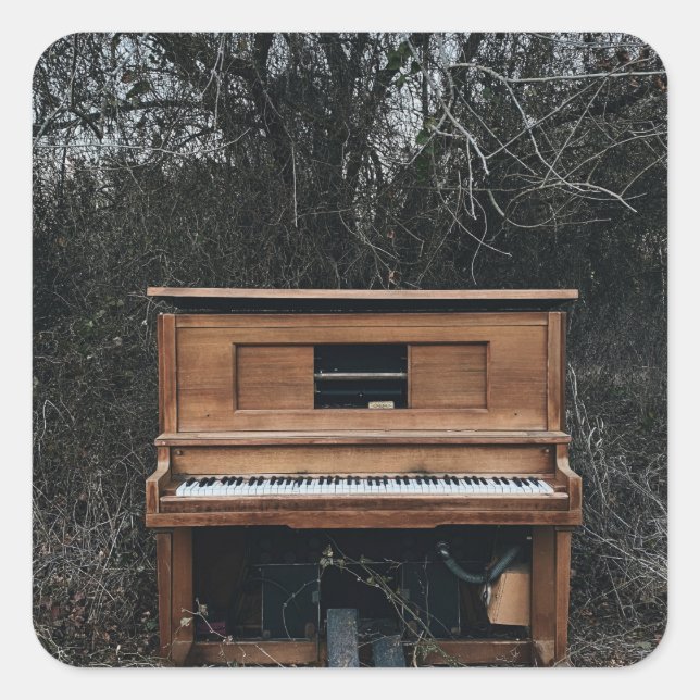Adesivo Quadrado Piano Bonito (Frente)