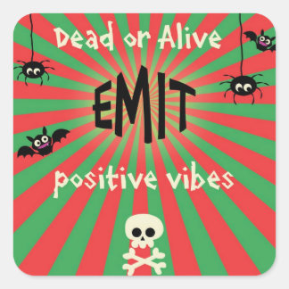 Adesivo Quadrado Picaretas na Praça do Halloween