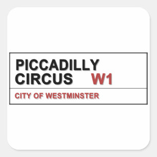 Adesivo Quadrado Piccadilly Circus London