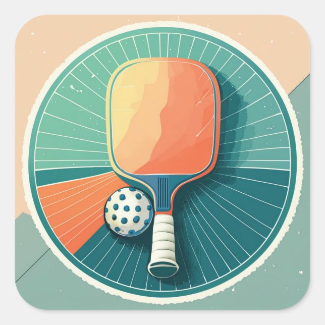 Adesivo Quadrado Pickball Sticker (Frente)