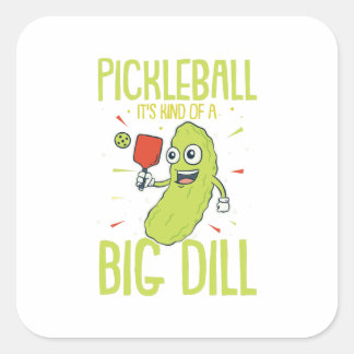 Adesivo Quadrado Pickleball É um tipo de grande doação de trocadilh