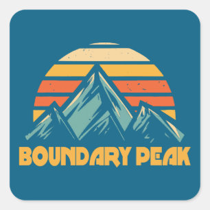 Adesivo Quadrado Pico Boundary Nevada Ré Retro Turquesa