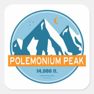 Adesivo Quadrado Pico Polemonium Califórnia Estrelas Lua