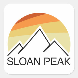 Adesivo Quadrado Pico Sloan Washington Retro