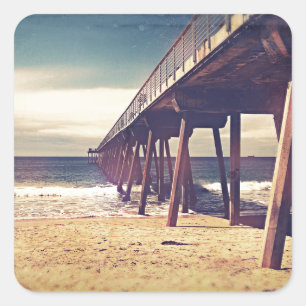 Adesivo Quadrado Pier Oceano Vintage