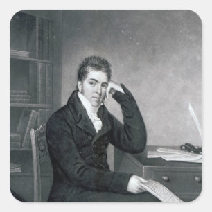 Adesivo Quadrado Pierce Egan, gravado por Charles Turner