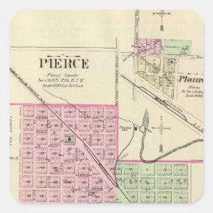 Adesivo Quadrado Pierce, Nebraska