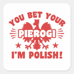 Adesivo Quadrado Pierogi polonês