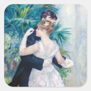 Adesivo Quadrado Pierre-Auguste Renoir - Dança da Cidade