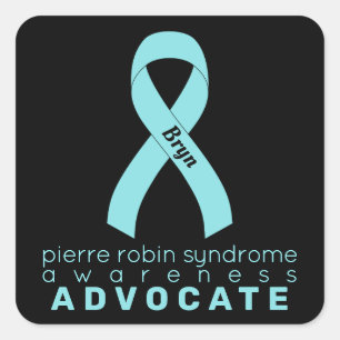 Adesivo Quadrado Pierre Robin Syndrome Advocate Black