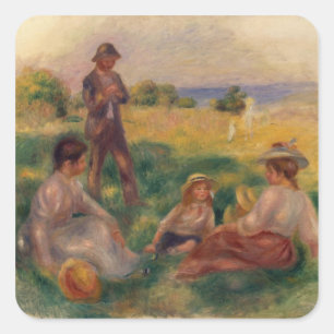Adesivo Quadrado Pierre um partido de Renoir   no país em Berneval