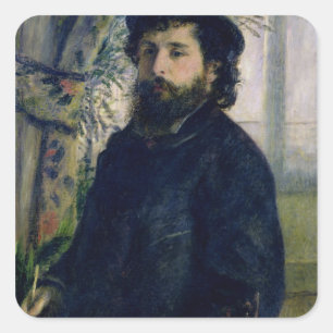 Adesivo Quadrado Pierre um retrato de Renoir   de Claude Monet