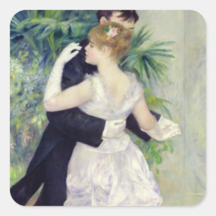 Adesivo Quadrado Pierre uma dança de Renoir   na cidade