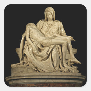 Adesivo Quadrado Pieta de Michelangelo