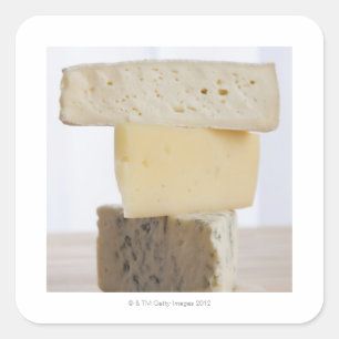 Adesivo Quadrado Pilha de queijo