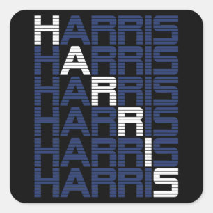 Adesivo Quadrado Pilhas de texto HARRIS