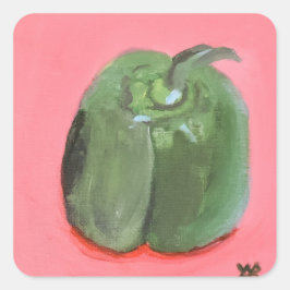 Adesivo Quadrado Pimentão Verde