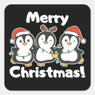 Adesivo Quadrado Pinguins Pinguins Pinguins Praça Sti