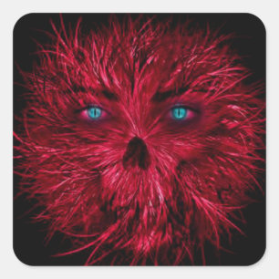 Adesivo Quadrado Pinheiros Quadrados das Halloween/Monstro das Cach